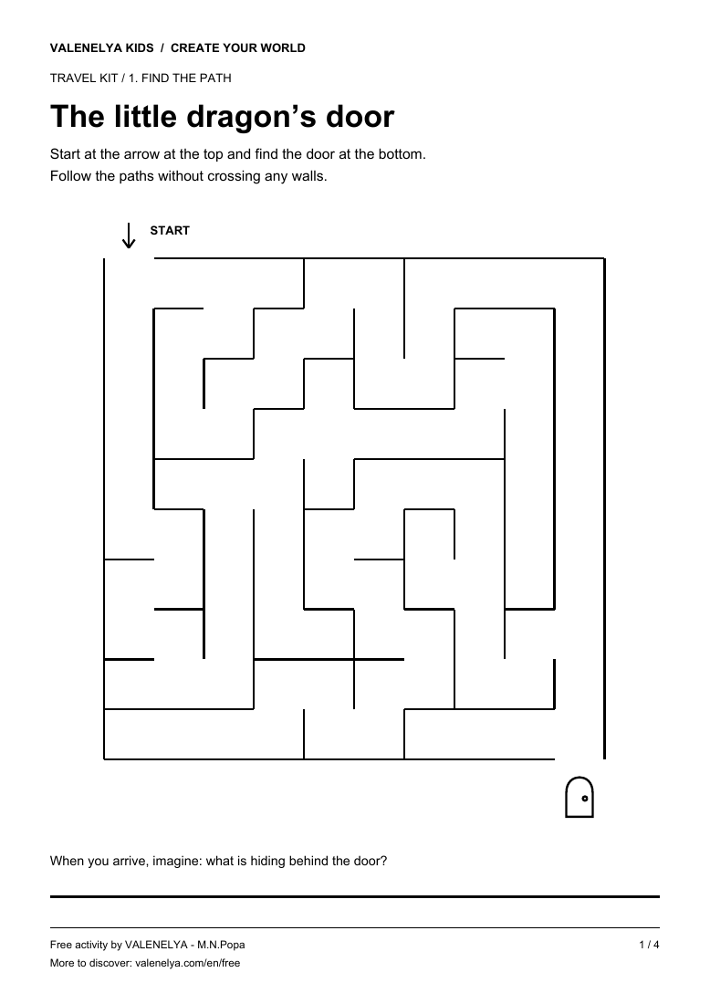 Travel and Restaurant Kit: maze preview