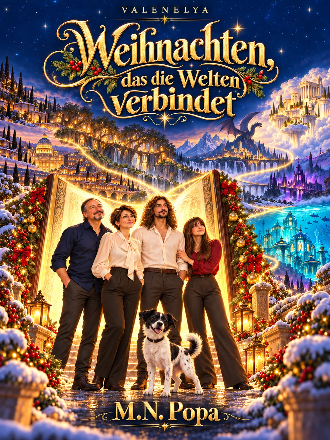 Deutsches Cover — Weihnachten, das die Welten verbindet, M.N. Popa