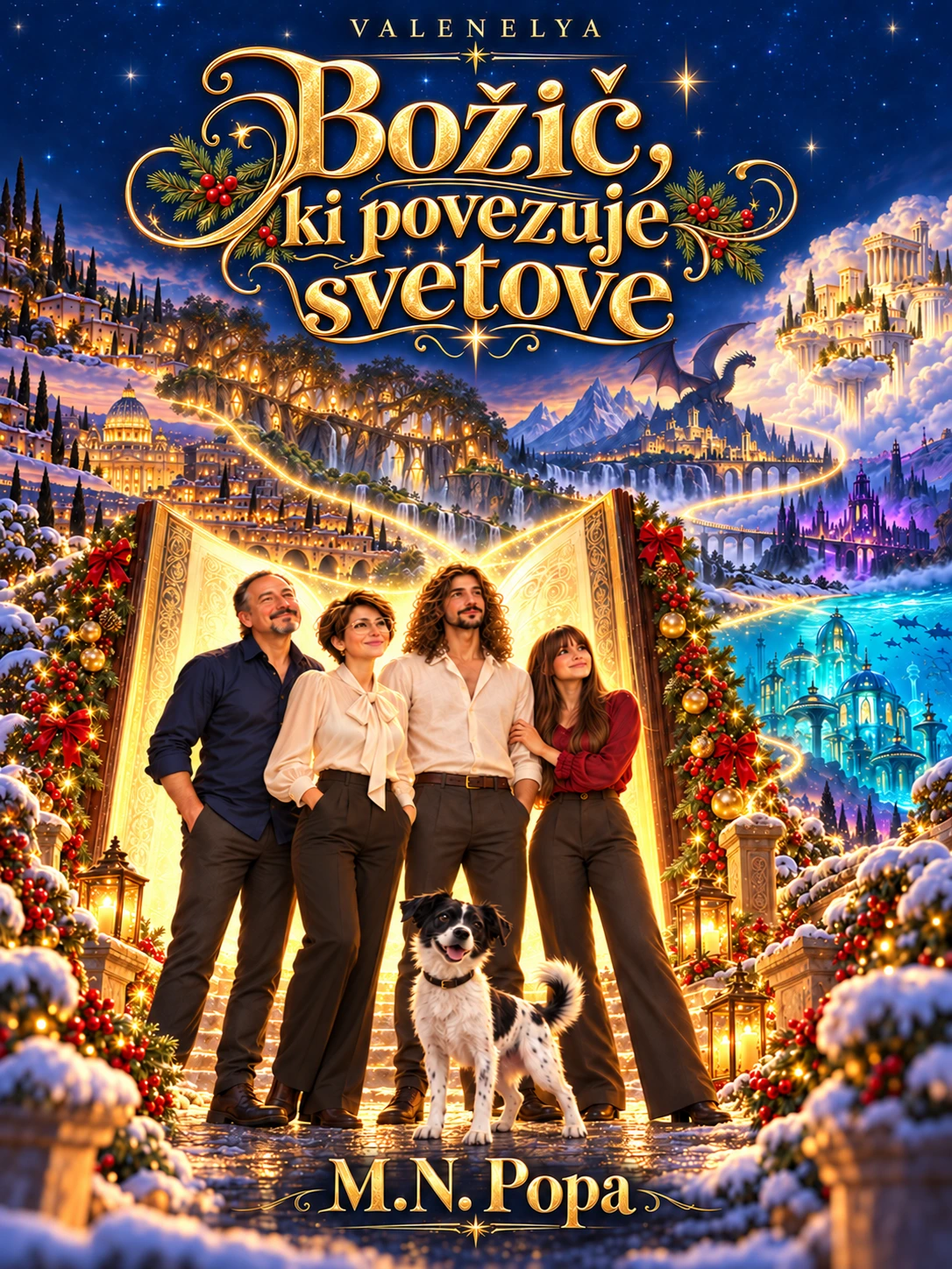 Naslovnica — Božič, ki povezuje svetove, M.N. Popa
