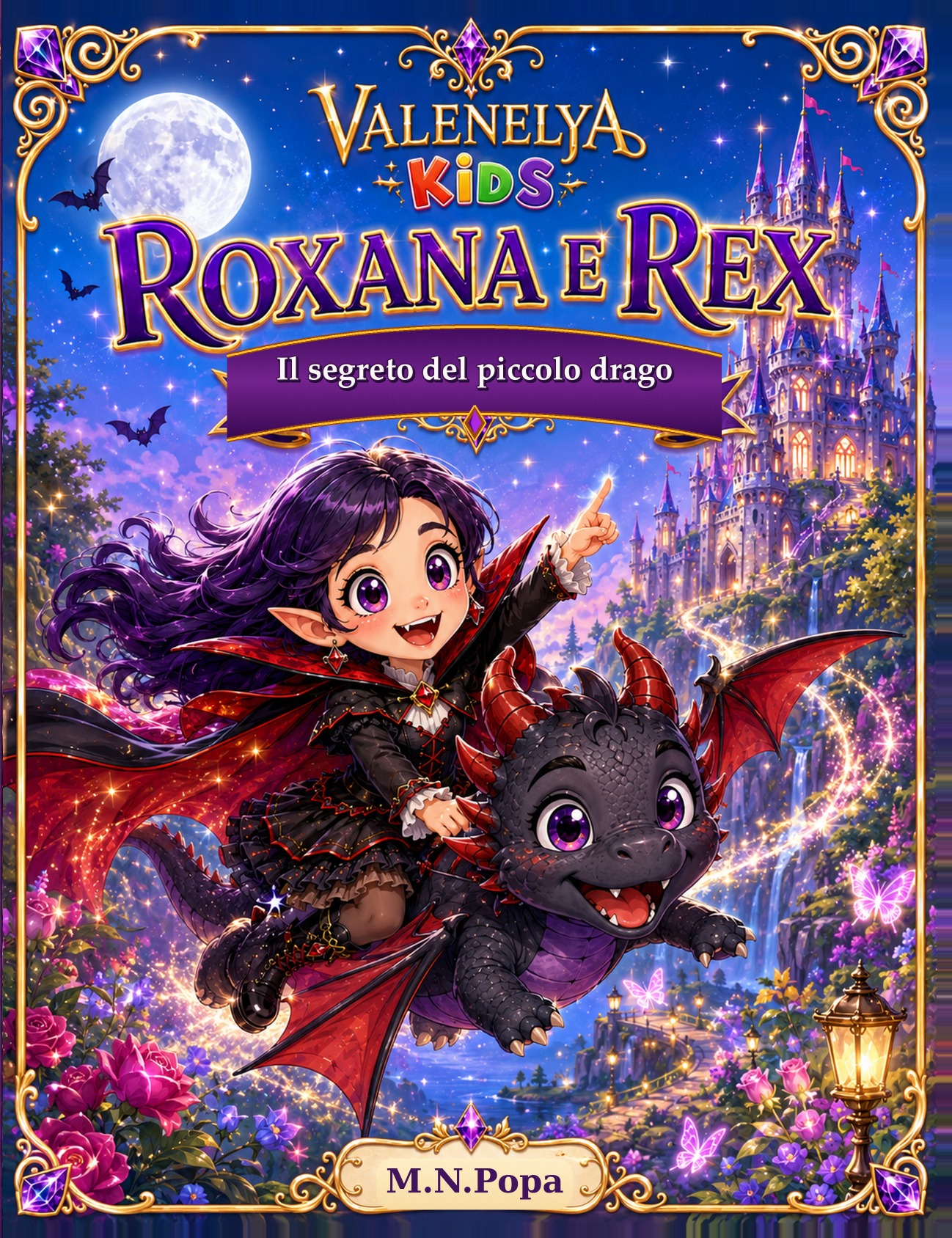 Copertina di Roxana e Rex — Il segreto del piccolo drago, di M.N.Popa