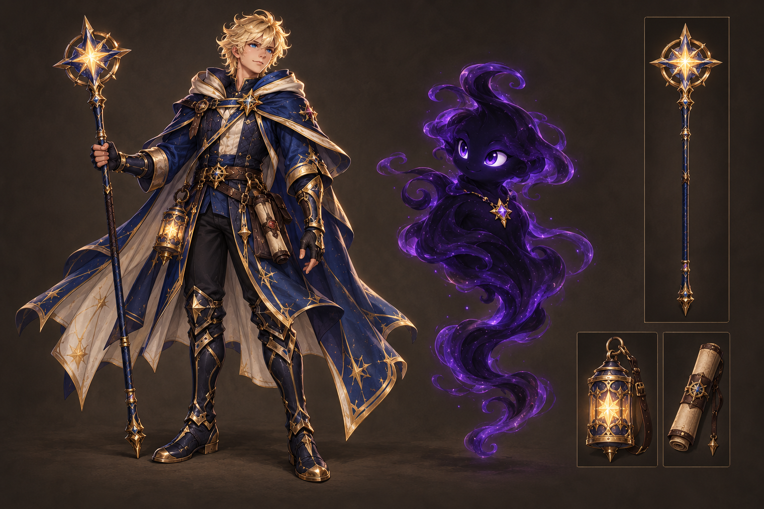 Tavola di progetto dedicata a Lumen e Ombra per Draconia RPG.
